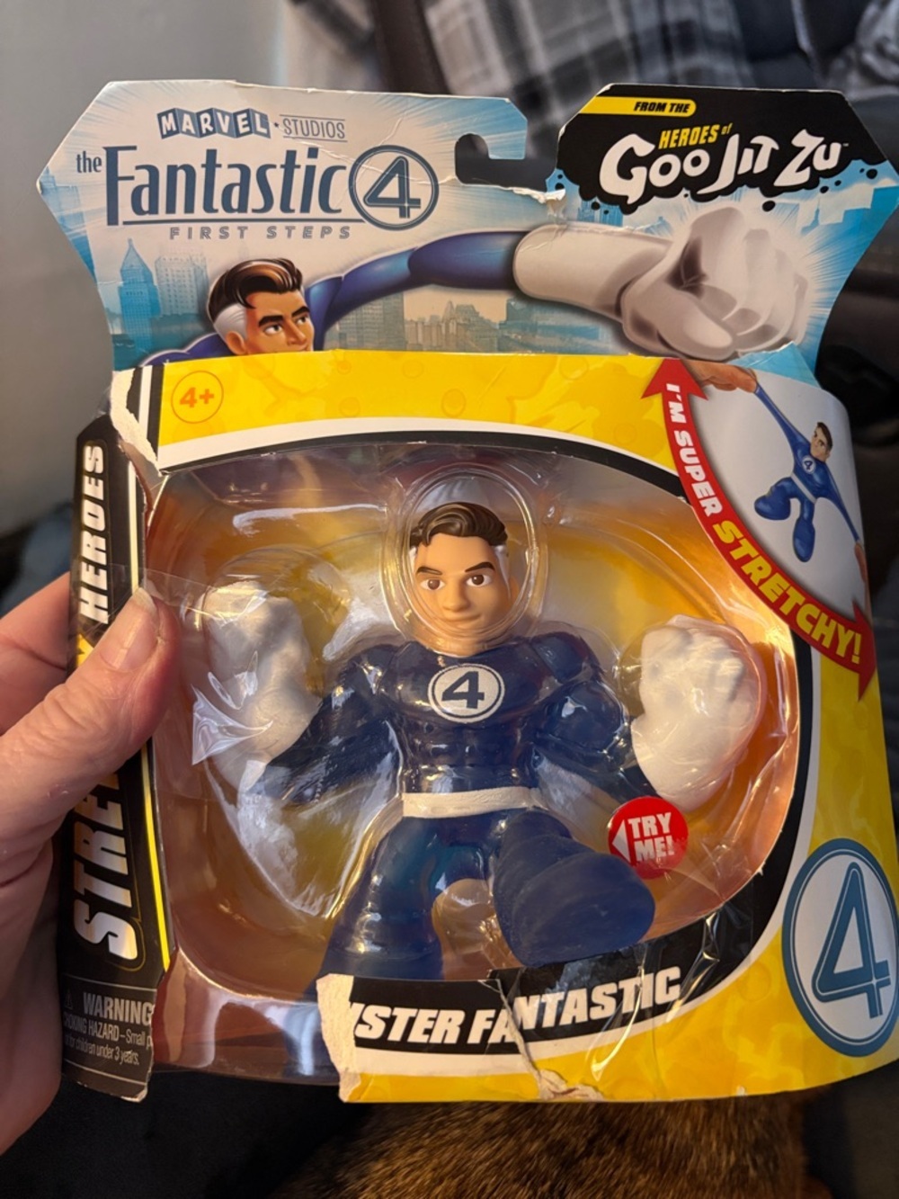 Marvel Mister Fantastic Stretch Figure – Blue & White